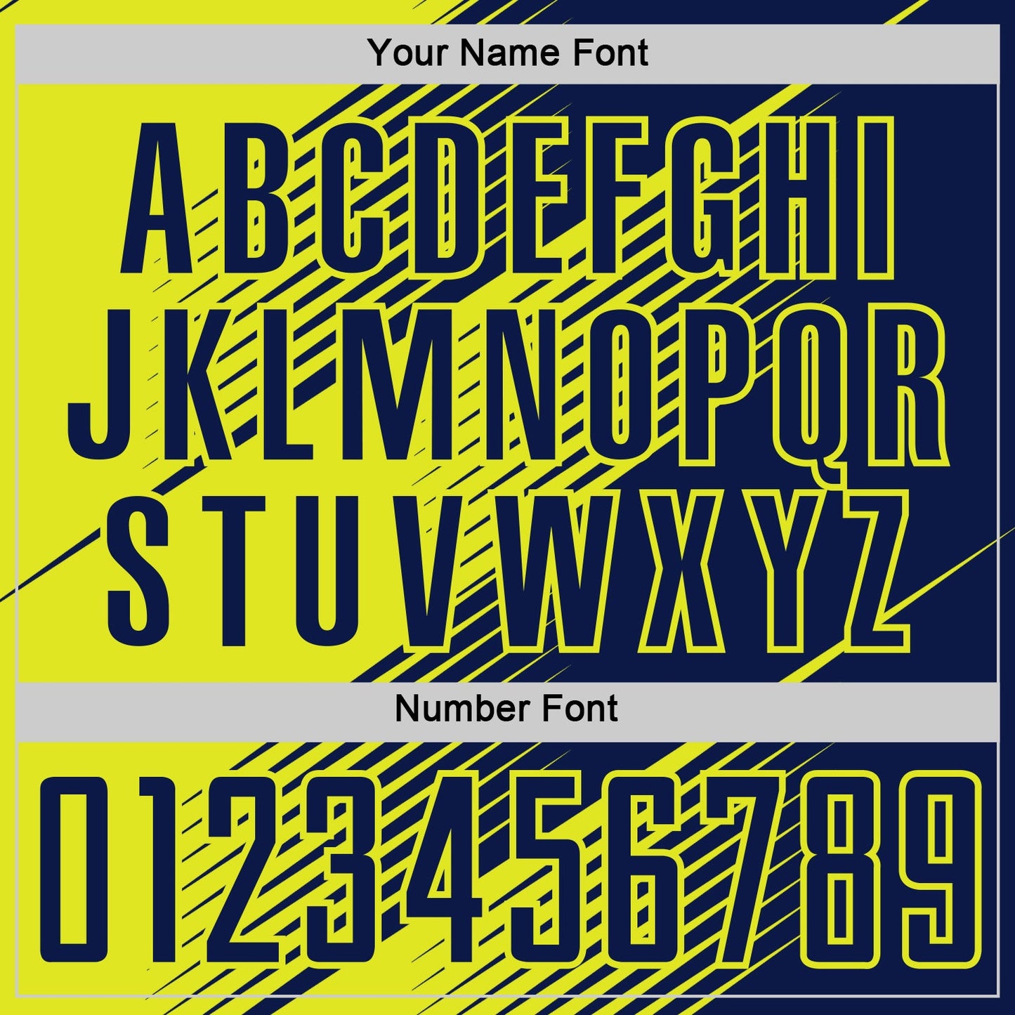 Custom Navy Neon Yellow Line Sublimation Soccer Uniform Jersey - Sky-Custom