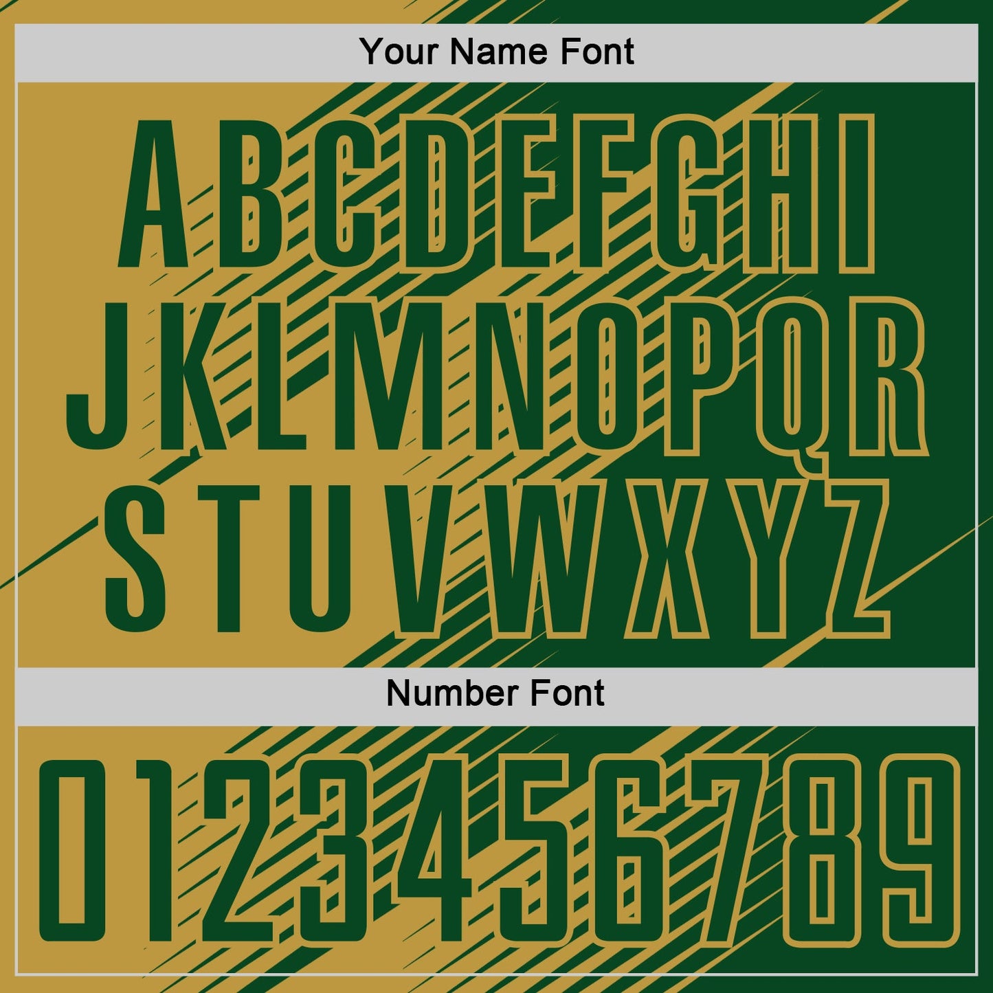 Custom Green Old Gold Line Sublimation Soccer Uniform Jersey - Sky-Custom