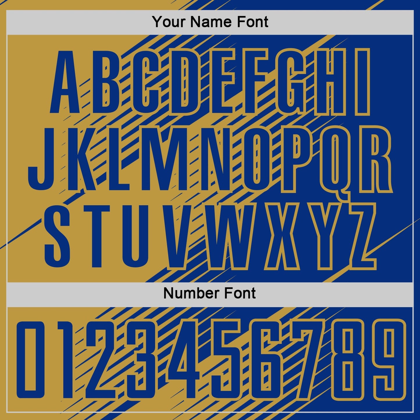 Custom Royal Old Gold Line Sublimation Soccer Uniform Jersey - Sky-Custom