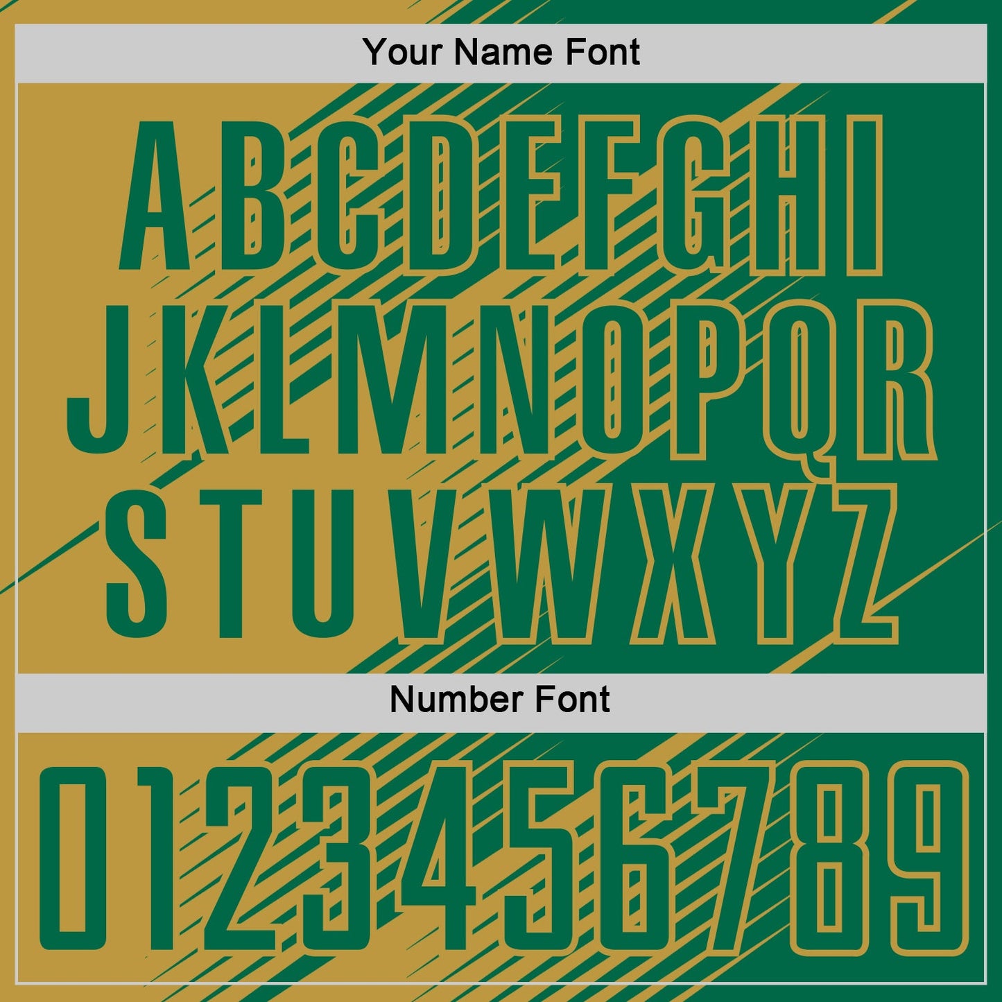 Custom Kelly Green Old Gold Line Sublimation Soccer Uniform Jersey - Sky-Custom