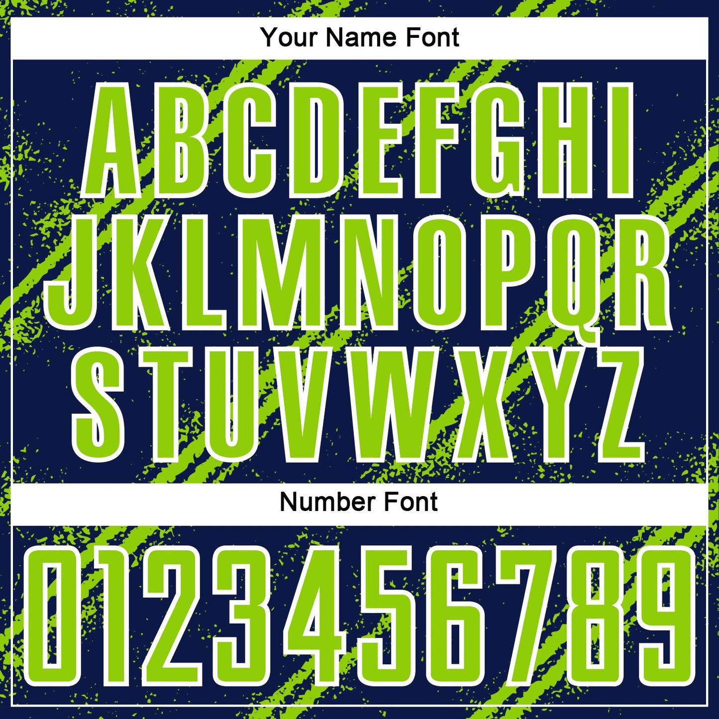 Custom Navy Neon Green-White Abstract Fragment Art Splash Sublimation Soccer Uniform Jersey - Sky-Custom