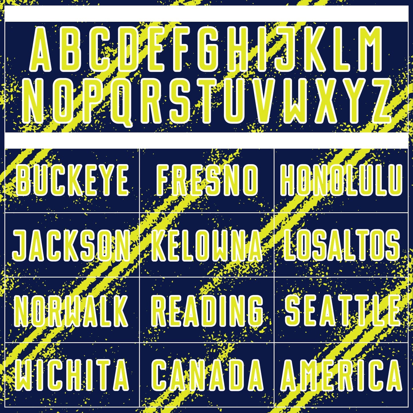 Custom Navy Neon Yellow-White Abstract Fragment Art Splash Sublimation Soccer Uniform Jersey - Sky-Custom