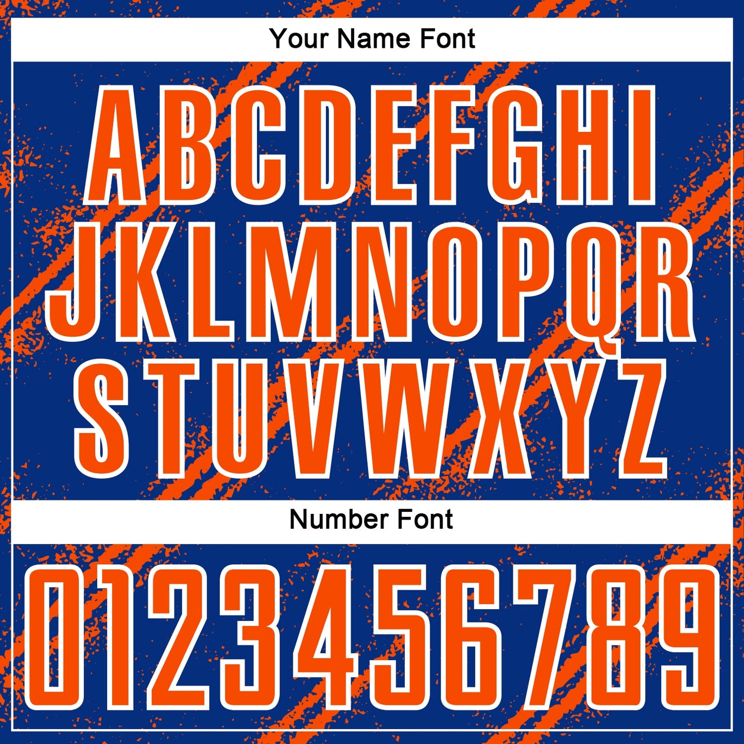 Custom Royal Orange-White Abstract Fragment Art Splash Sublimation Soccer Uniform Jersey - Sky-Custom