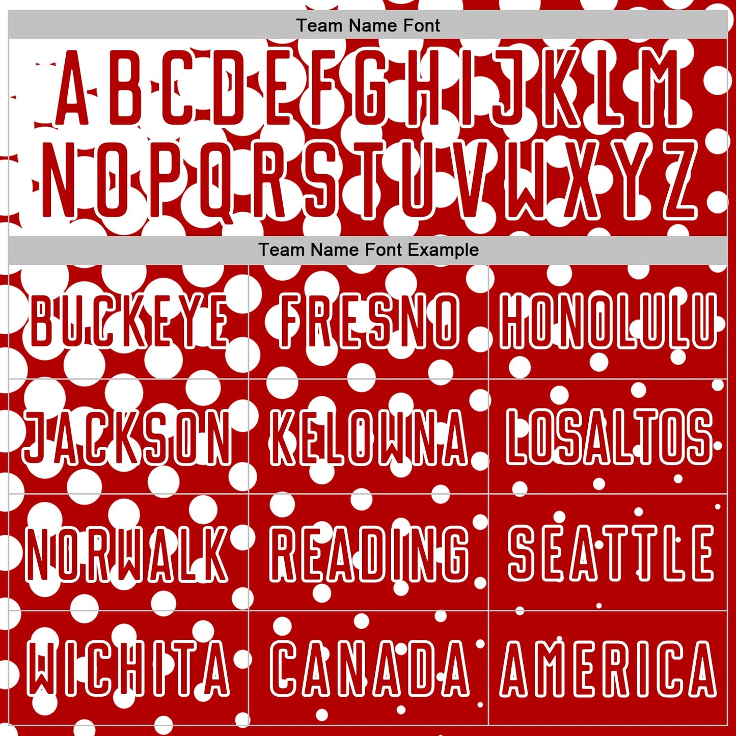 Custom Red White Modern Polka Dot Sublimation Soccer Uniform Jersey - Sky-Custom