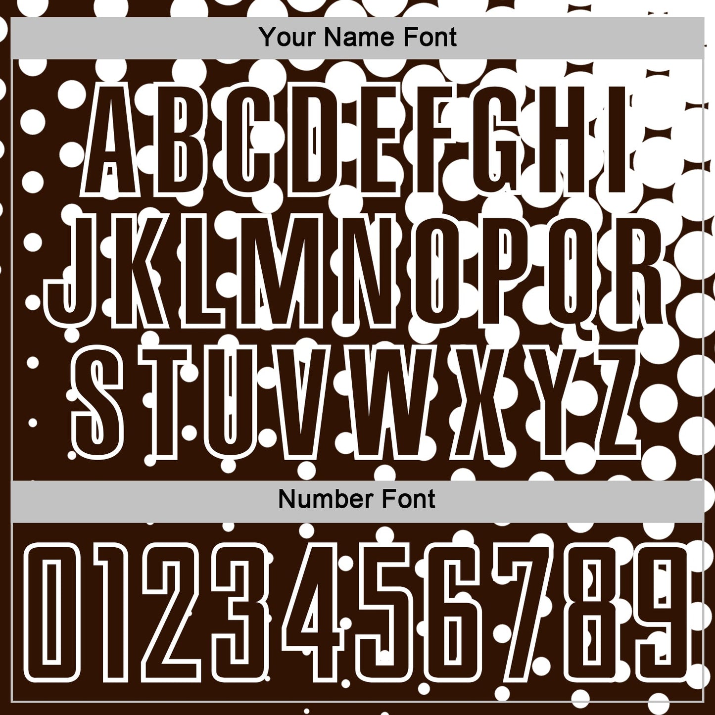 Custom Brown White Modern Polka Dot Sublimation Soccer Uniform Jersey - Sky-Custom