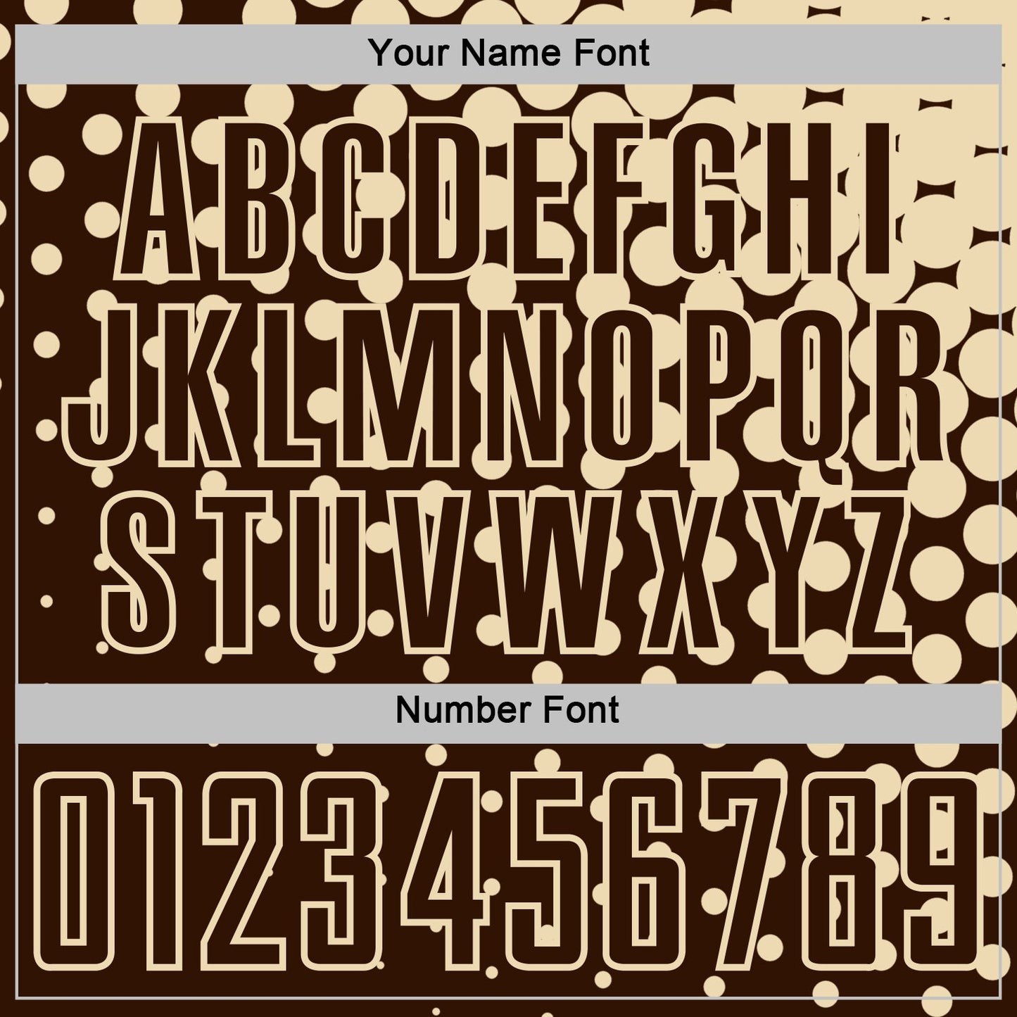 Custom Brown Cream Modern Polka Dot Sublimation Soccer Uniform Jersey - Sky-Custom