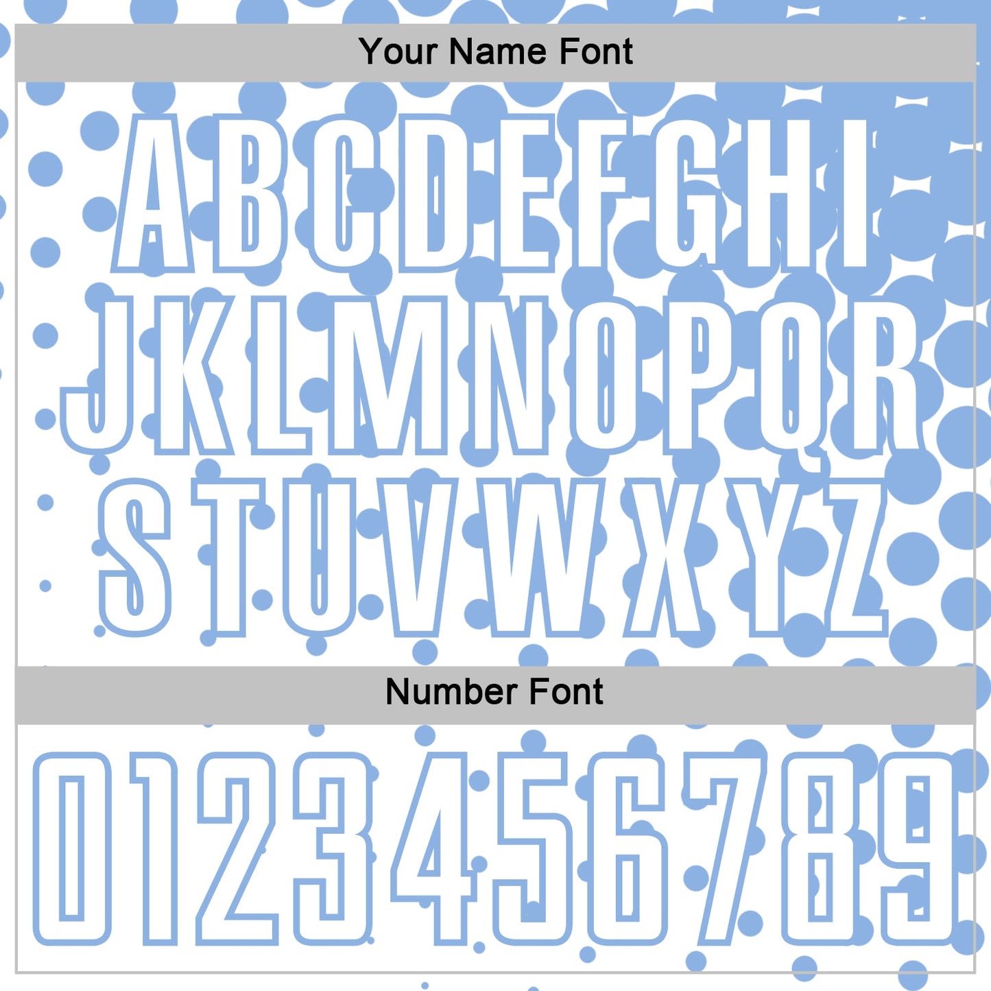 Custom White Light Blue Modern Polka Dot Sublimation Soccer Uniform Jersey - Sky-Custom