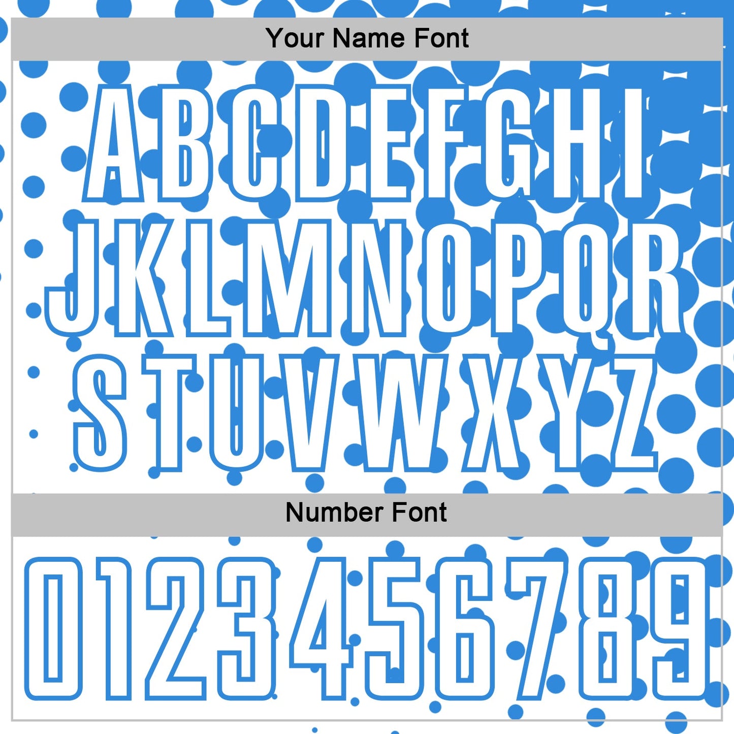 Custom White Powder Blue Modern Polka Dot Sublimation Soccer Uniform Jersey - Sky-Custom