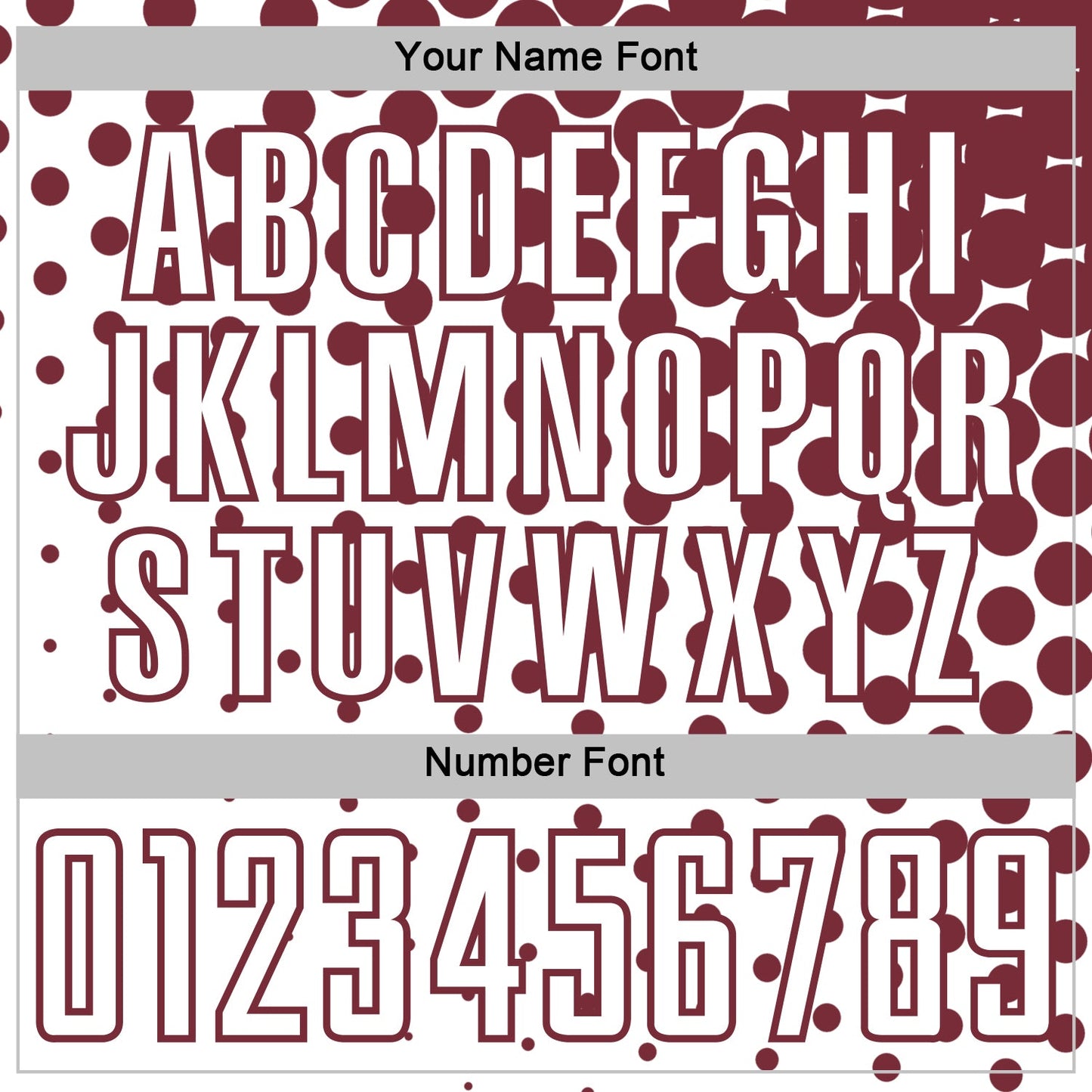 Custom White Burgundy Modern Polka Dot Sublimation Soccer Uniform Jersey - Sky-Custom