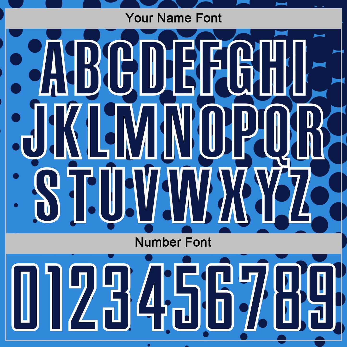 Custom Powder Blue Navy-White Modern Polka Dot Sublimation Soccer Uniform Jersey - Sky-Custom