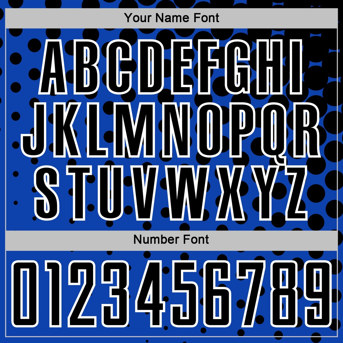 Custom Thunder Blue Black-White Modern Polka Dot Sublimation Soccer Uniform Jersey - Sky-Custom