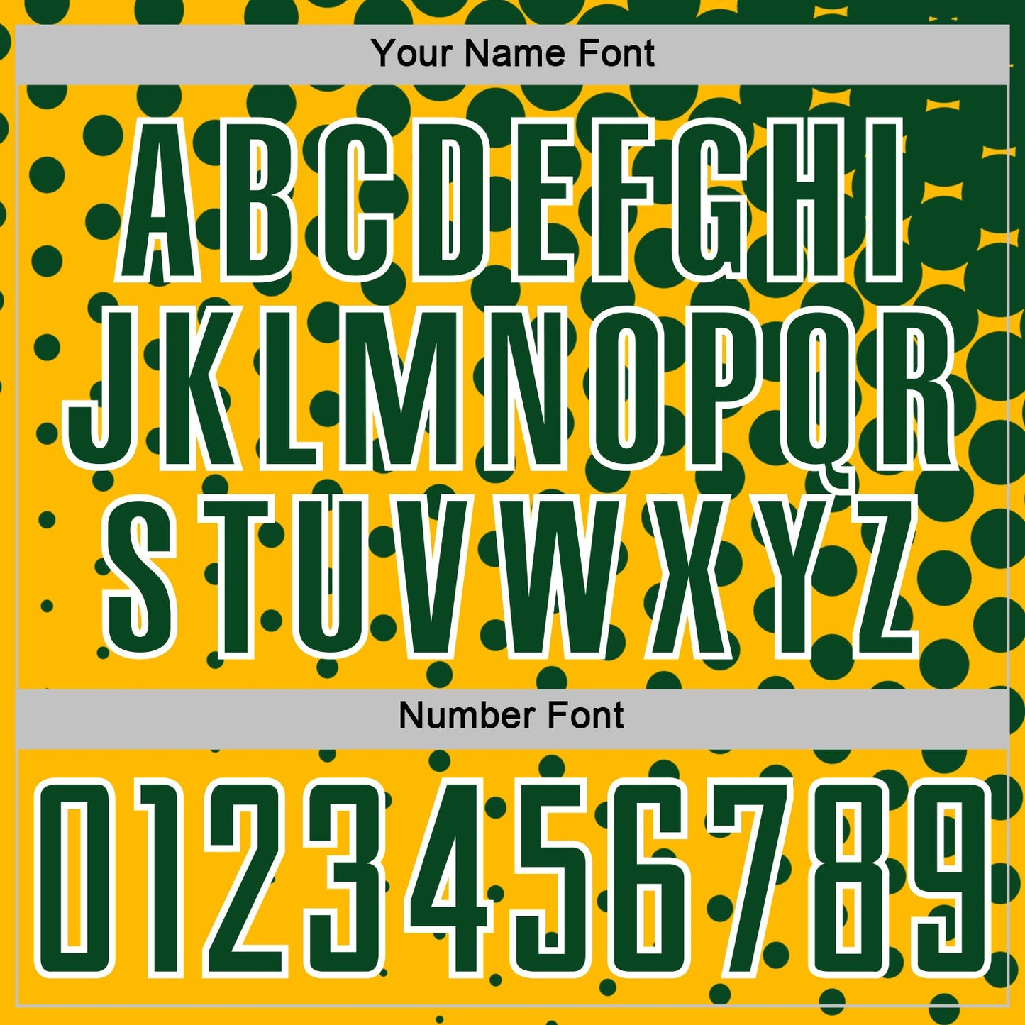 Custom Gold Green-White Modern Polka Dot Sublimation Soccer Uniform Jersey - Sky-Custom