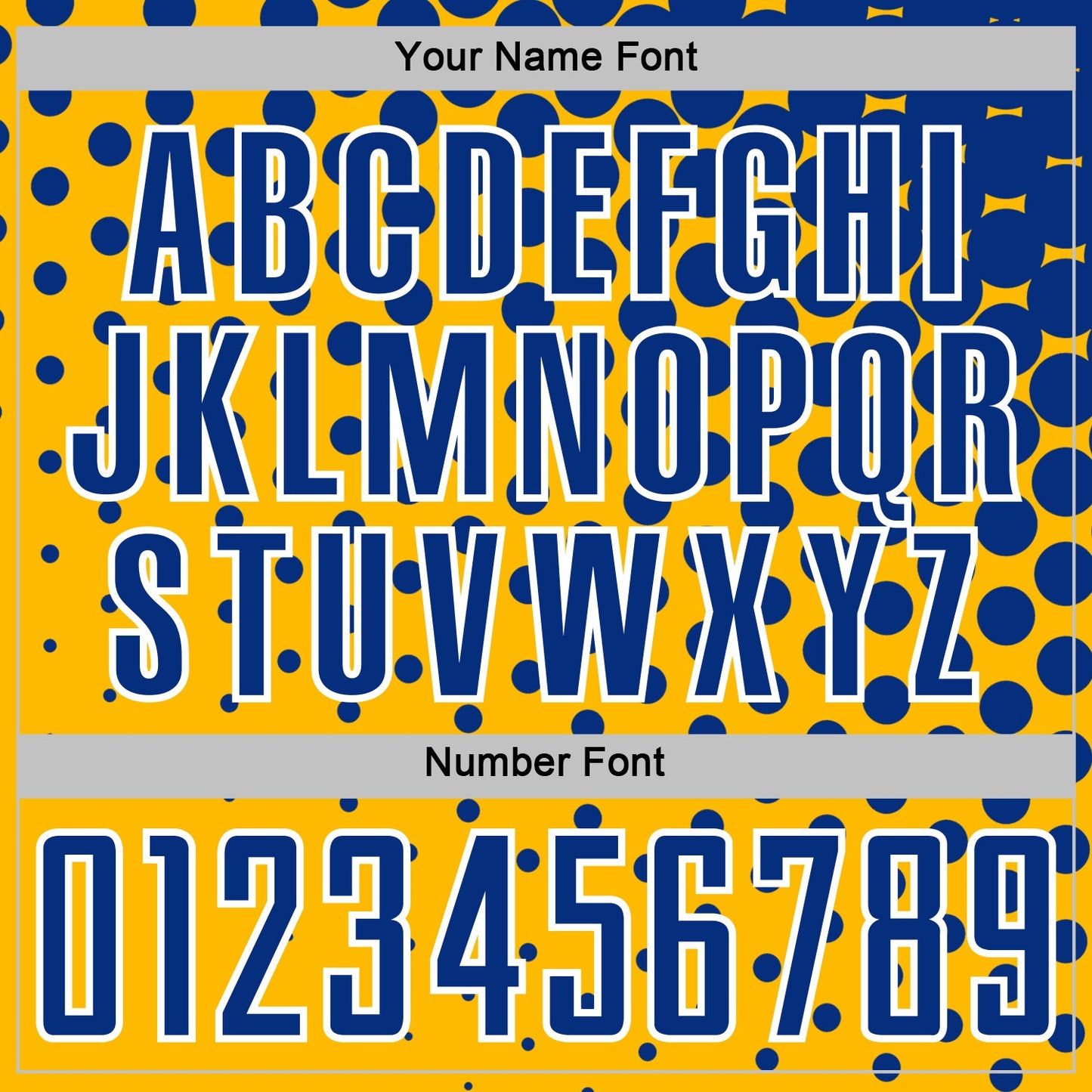 Custom Gold Royal-White Modern Polka Dot Sublimation Soccer Uniform Jersey - Sky-Custom