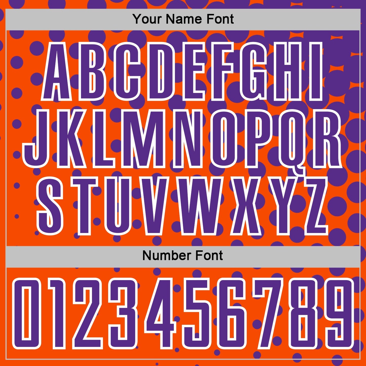 Custom Orange Purple-White Modern Polka Dot Sublimation Soccer Uniform Jersey - Sky-Custom