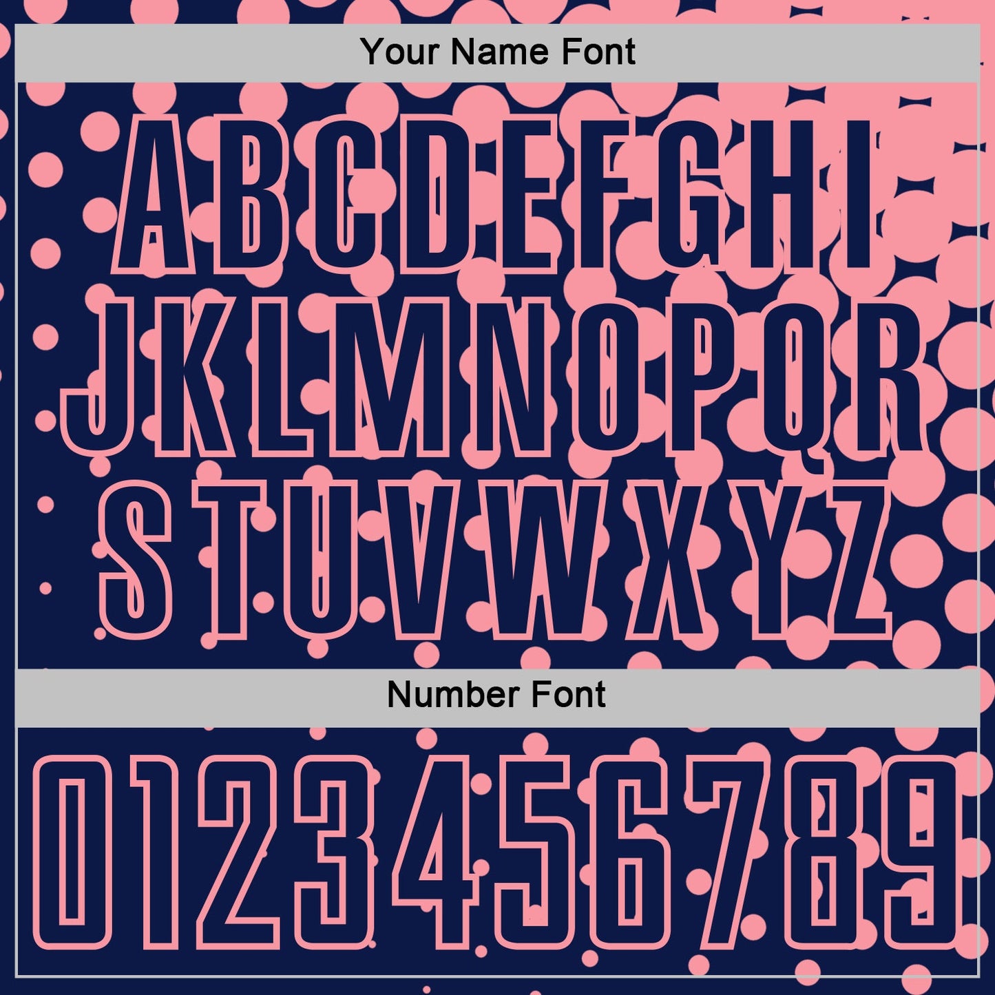 Custom Navy Medium Pink Modern Polka Dot Sublimation Soccer Uniform Jersey - Sky-Custom