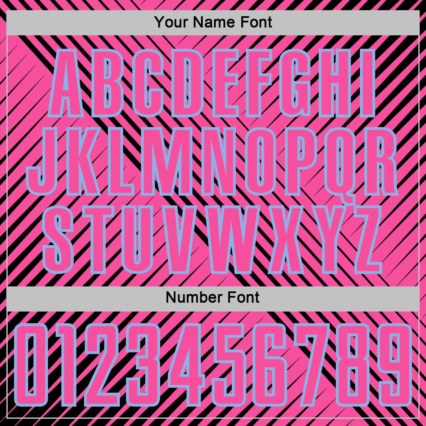 Custom Black Pink-Light Blue Line Sublimation Soccer Uniform Jersey - Sky-Custom