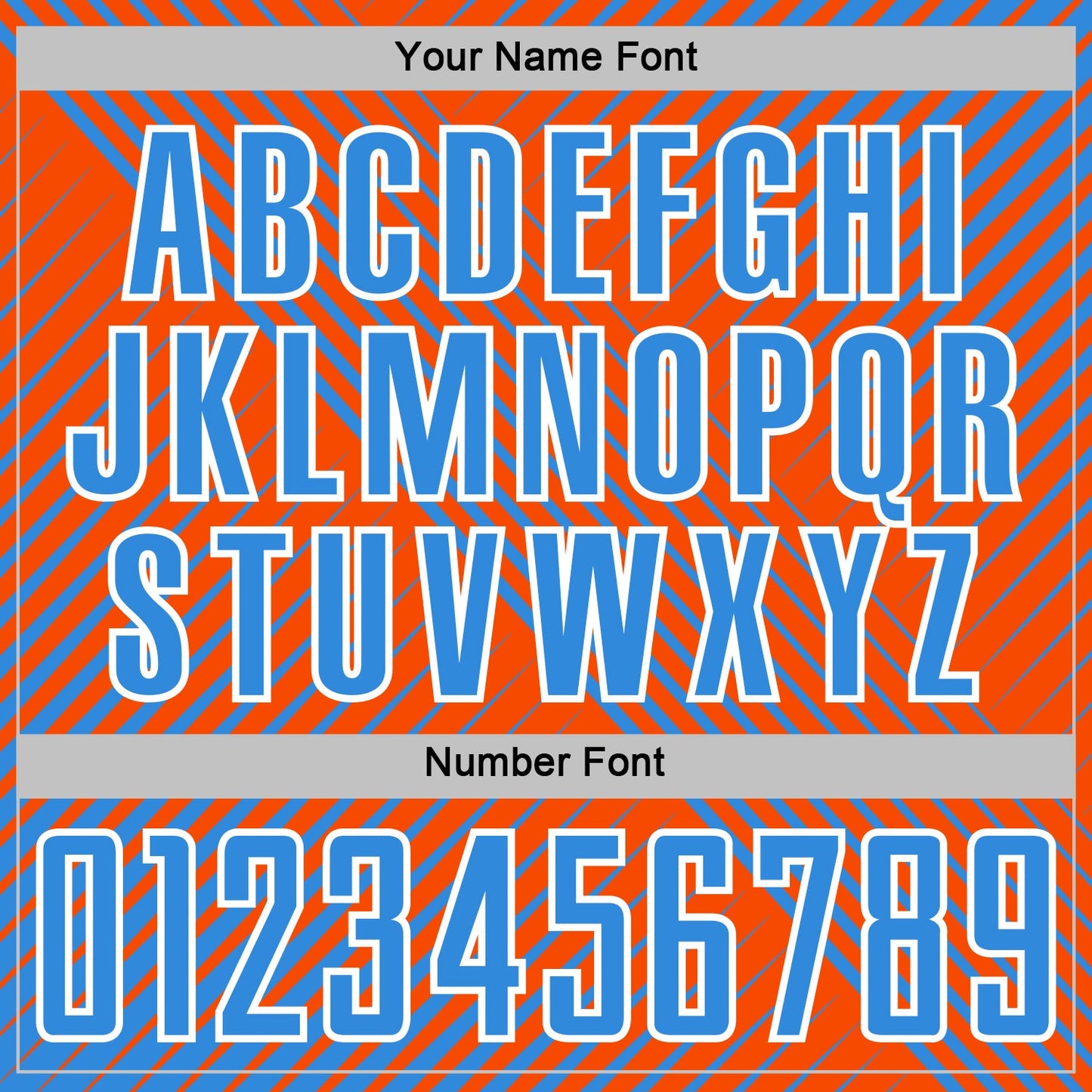 Custom Powder Blue Orange-White Line Sublimation Soccer Uniform Jersey - Sky-Custom