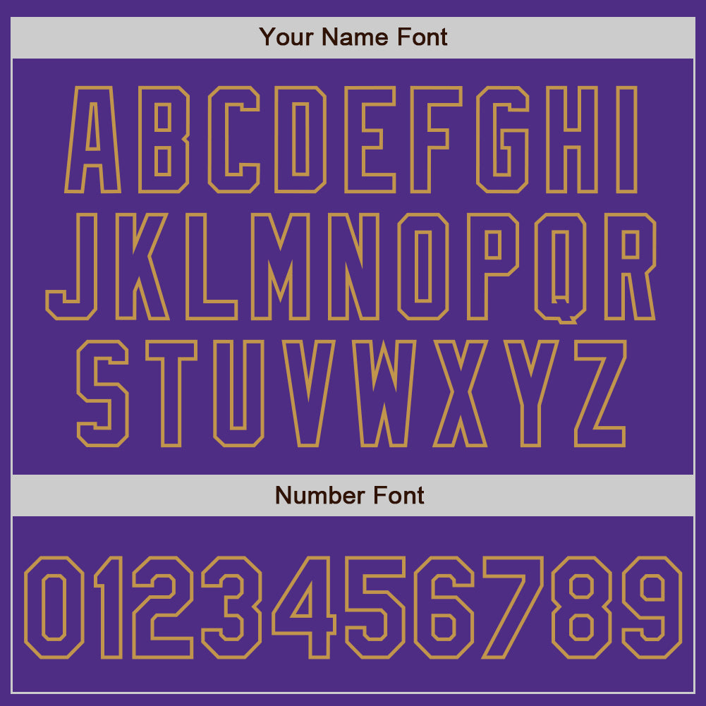 Custom Purple Steel Gray Splash Ink Old Gold Authentic Baseball Jersey - Sky-Custom