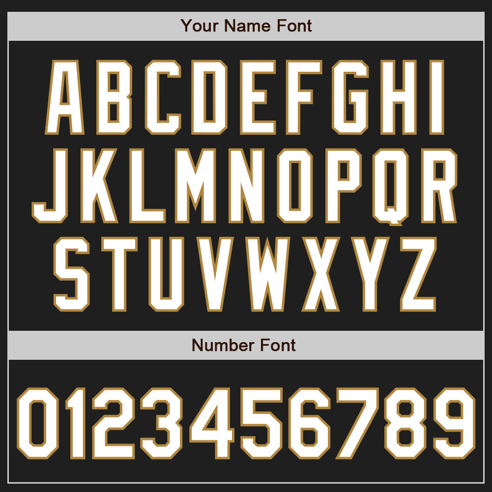 Custom Black White Orange-Old Gold Authentic Split Fashion Baseball Jersey - Sky-Custom