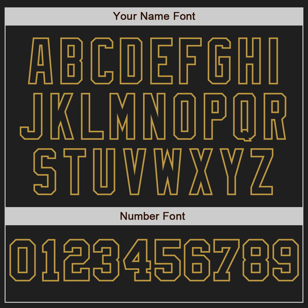 Custom Black White-Old Gold Pinstripe Authentic Split Fashion Baseball Jersey - Sky-Custom