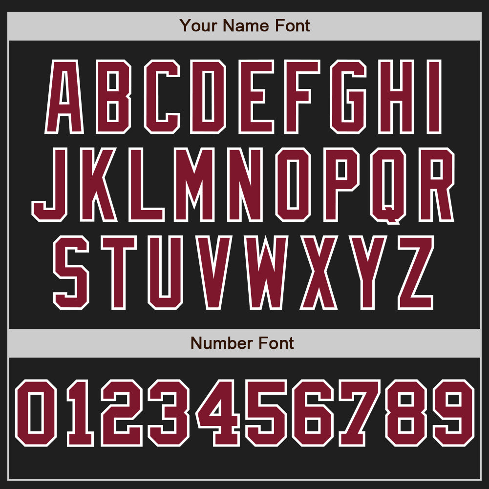 Custom Black White-Crimson Pinstripe Authentic Split Fashion Baseball Jersey - Sky-Custom