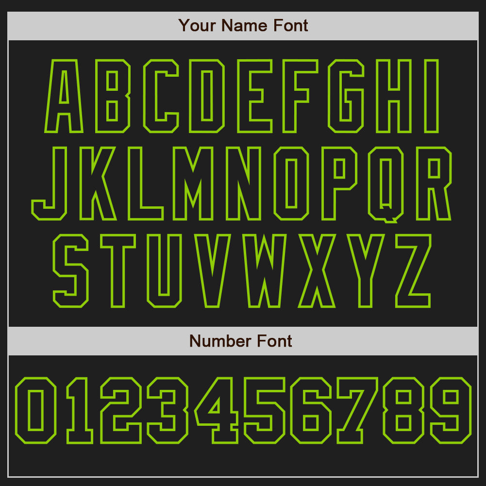 Custom Black White-Neon Green Pinstripe Authentic Split Fashion Baseball Jersey - Sky-Custom