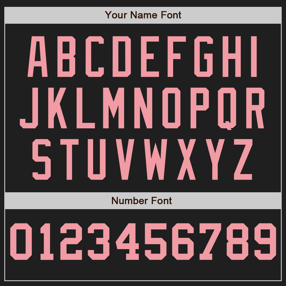 Custom Black White-Medium Pink Pinstripe Authentic Split Fashion Baseball Jersey - Sky-Custom