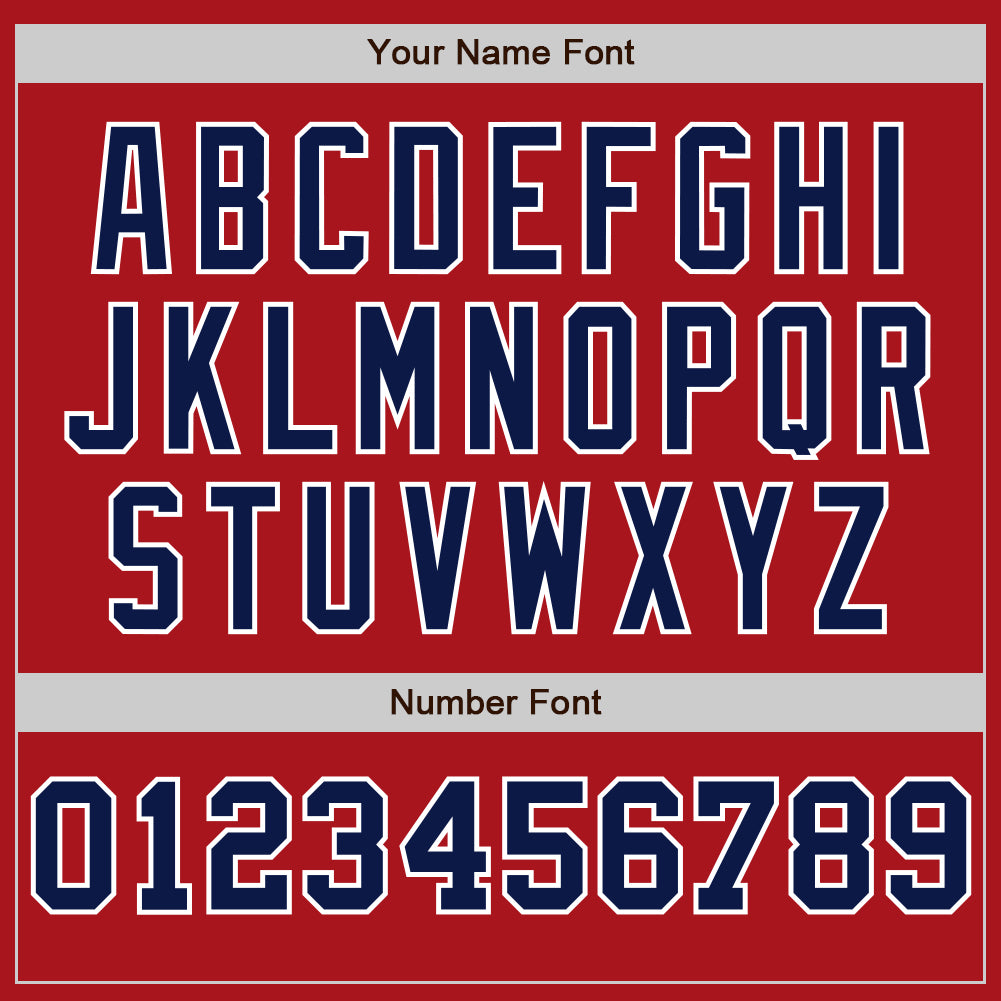 Custom Red White-Navy Pinstripe Authentic Split Fashion Baseball Jersey - Sky-Custom