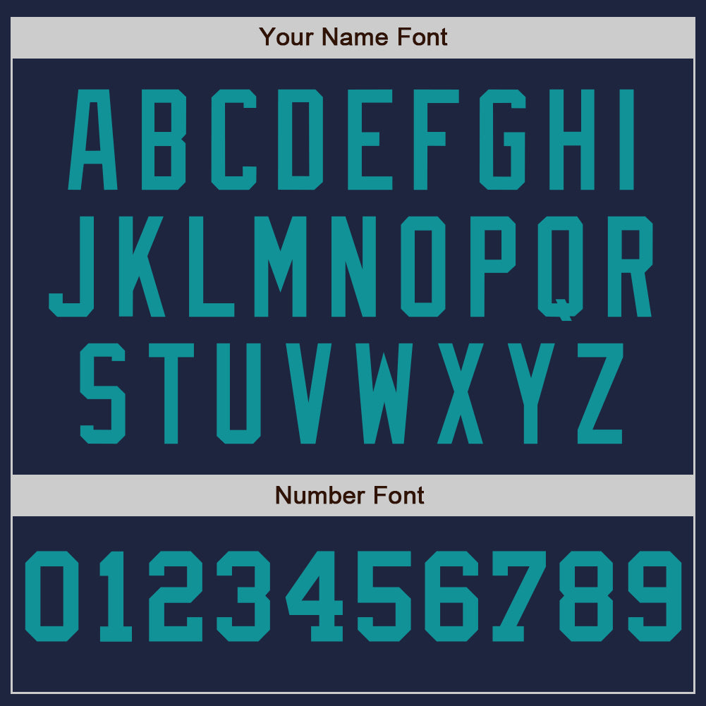 Custom Navy White-Teal Pinstripe Authentic Split Fashion Baseball Jersey - Sky-Custom