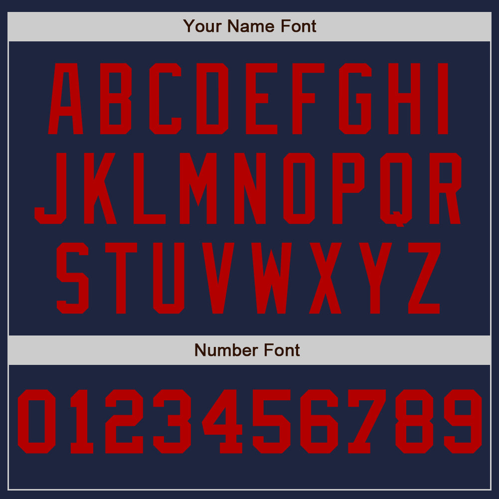 Custom Navy Cream-Red Pinstripe Authentic Split Fashion Baseball Jersey - Sky-Custom