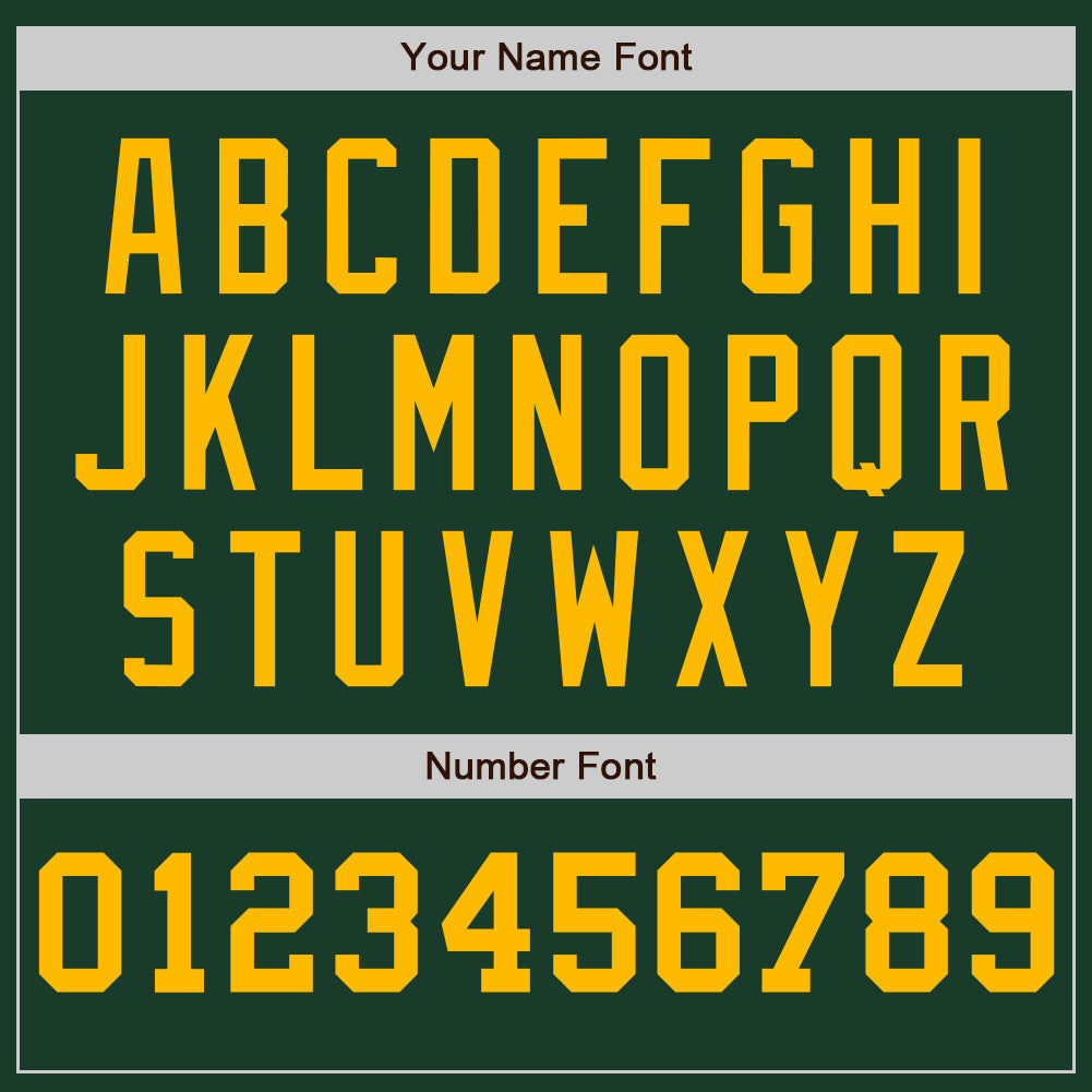 Custom Green White-Gold Pinstripe Authentic Split Fashion Baseball Jersey - Sky-Custom