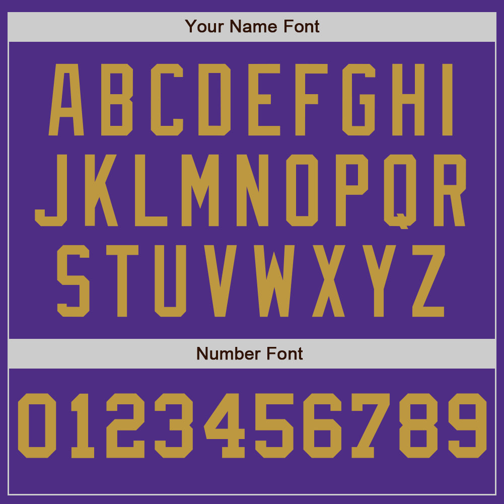 Custom Purple White-Old Gold Pinstripe Authentic Split Fashion Baseball Jersey - Sky-Custom