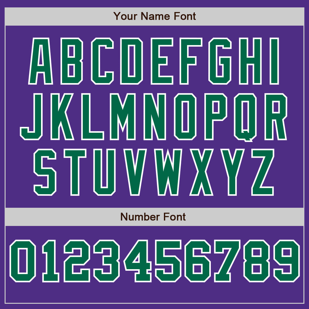 Custom Purple White-Kelly Green Pinstripe Authentic Split Fashion Baseball Jersey - Sky-Custom