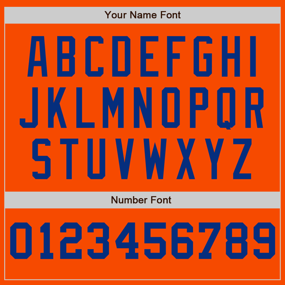 Custom Orange White-Royal Pinstripe Authentic Split Fashion Baseball Jersey - Sky-Custom