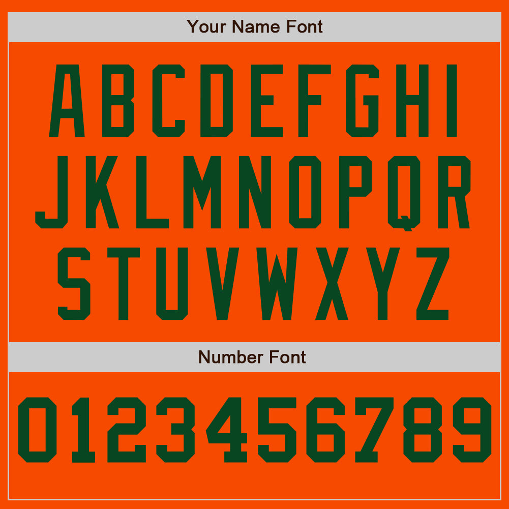 Custom Orange White-Green Pinstripe Authentic Split Fashion Baseball Jersey - Sky-Custom