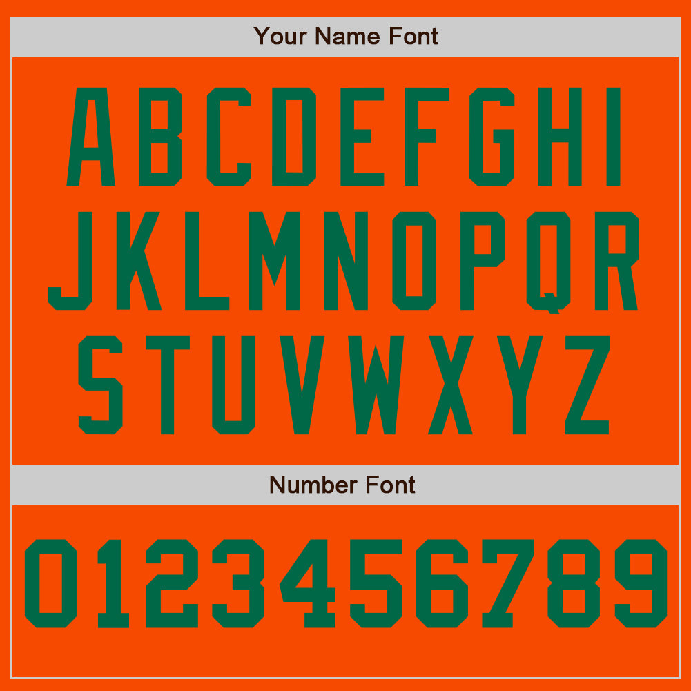 Custom Orange White-Kelly Green Pinstripe Authentic Split Fashion Baseball Jersey - Sky-Custom