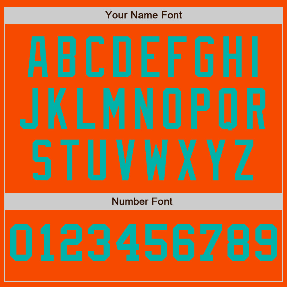 Custom Orange White-Aqua Pinstripe Authentic Split Fashion Baseball Jersey - Sky-Custom