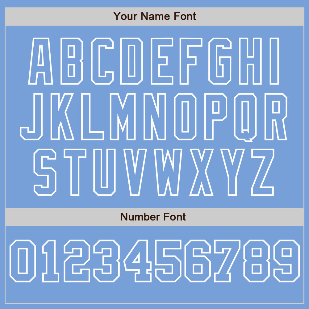 Custom Light Blue White-Light Blue Pinstripe Authentic Split Fashion Baseball Jersey - Sky-Custom