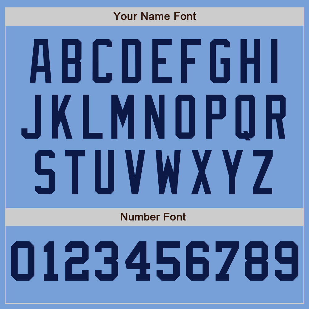 Custom Light Blue White-Navy Pinstripe Authentic Split Fashion Baseball Jersey - Sky-Custom