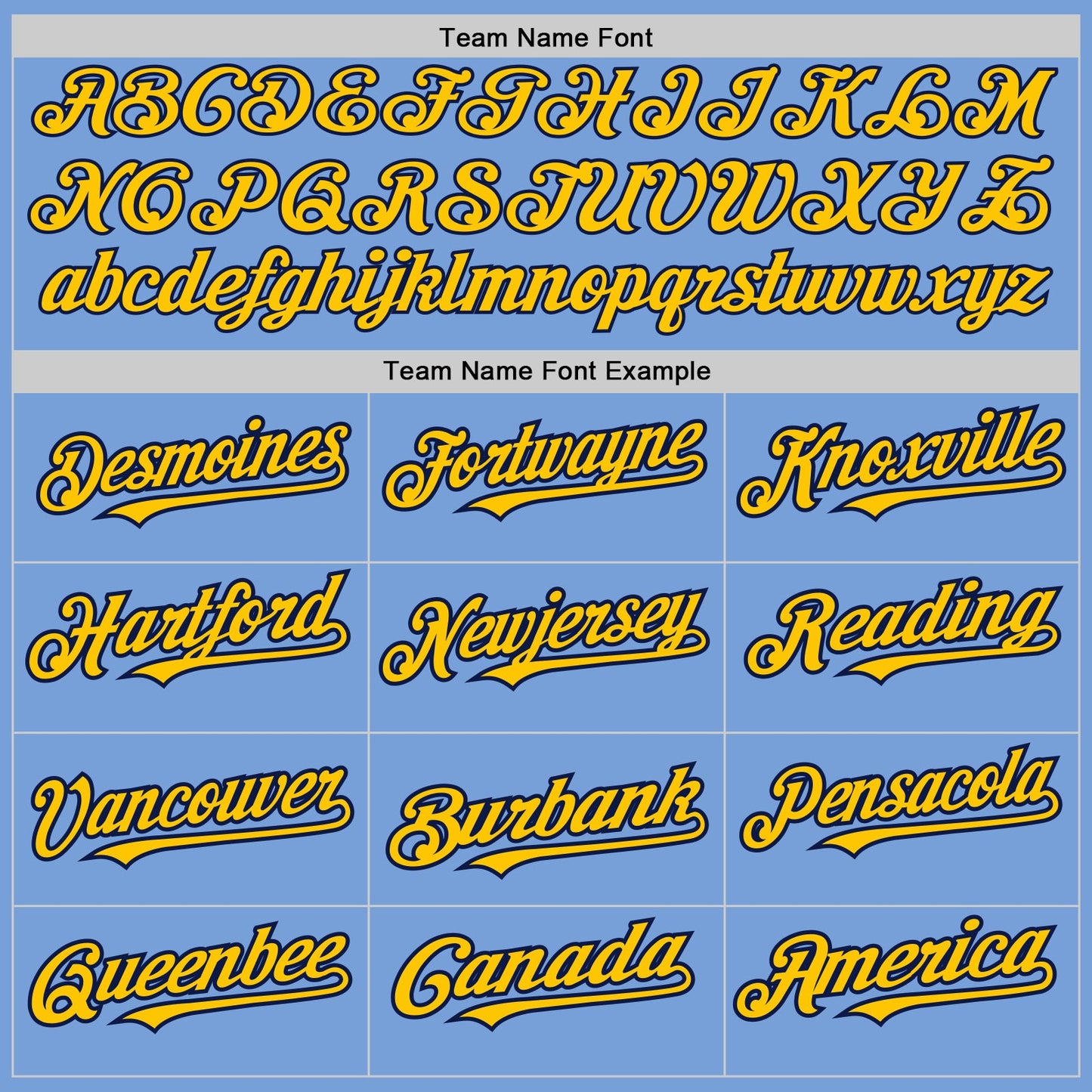 Custom Light Blue Yellow-Navy Pinstripe Authentic Split Fashion Baseball Jersey - Sky-Custom