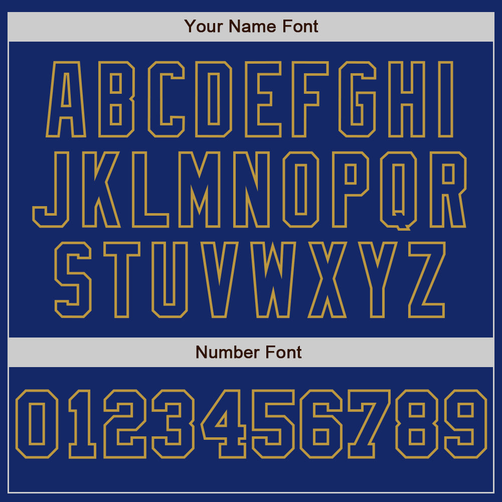 Custom Royal White-Old Gold Pinstripe Authentic Split Fashion Baseball Jersey - Sky-Custom
