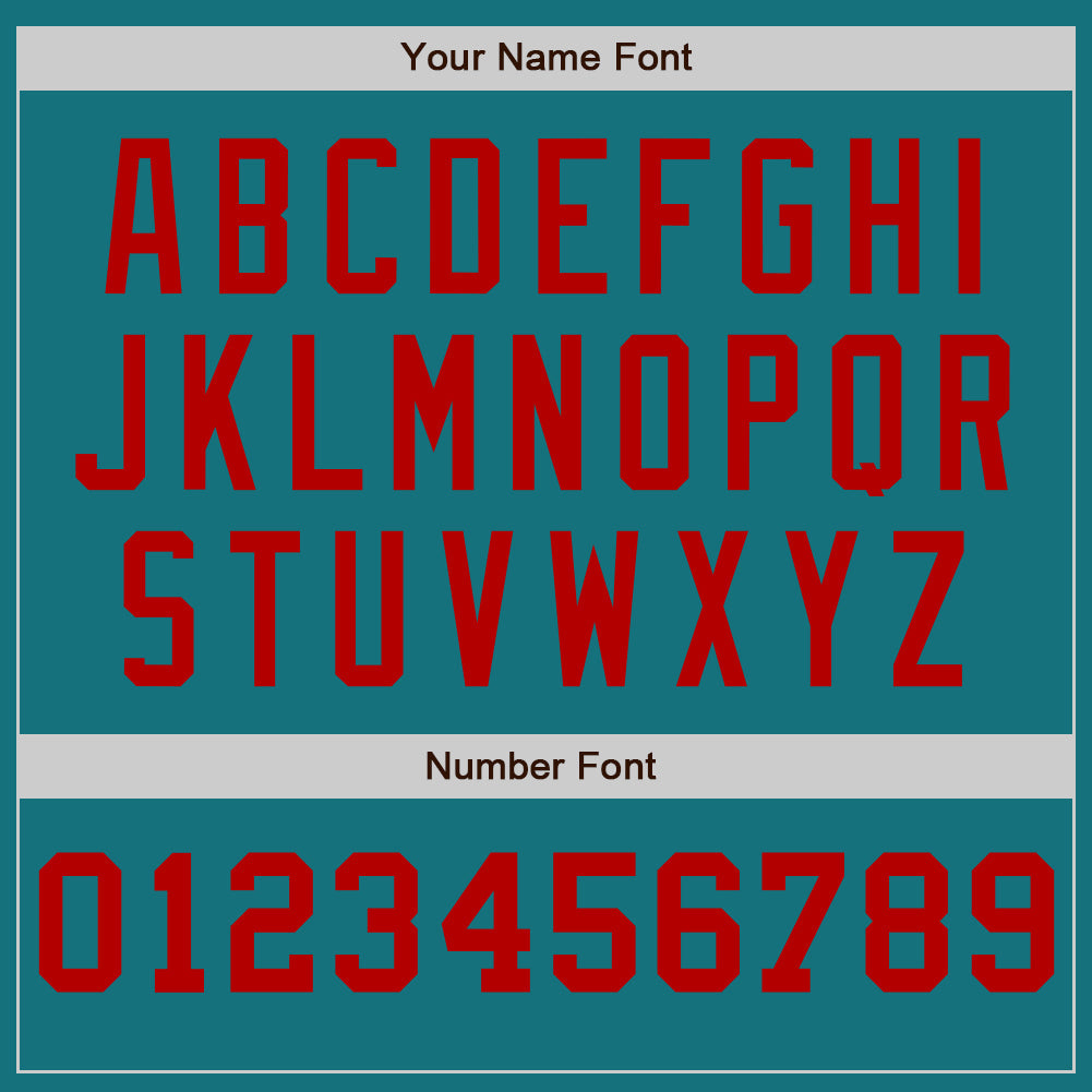 Custom Teal White-Red Pinstripe Authentic Split Fashion Baseball Jersey - Sky-Custom