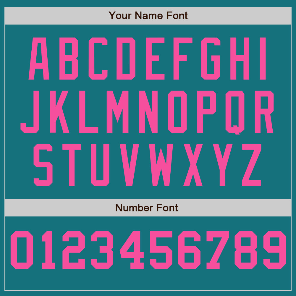 Custom Teal White-Pink Pinstripe Authentic Split Fashion Baseball Jersey - Sky-Custom