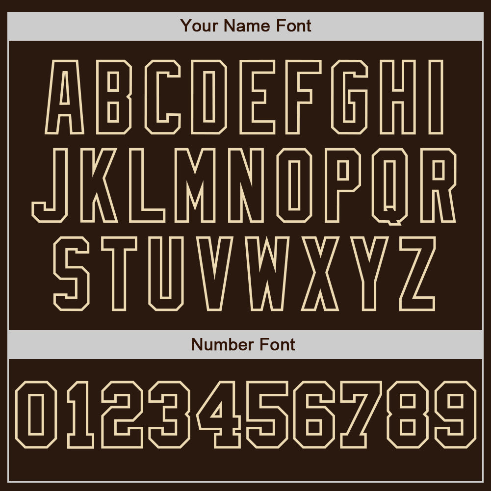 Custom Brown Cream-Brown Pinstripe Authentic Split Fashion Baseball Jersey - Sky-Custom