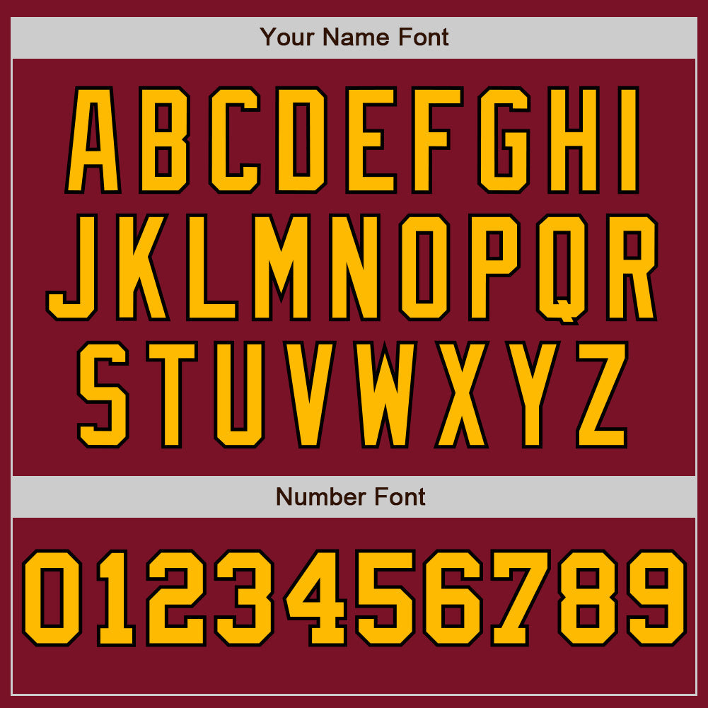 Custom Crimson Black-Gold Pinstripe Authentic Split Fashion Baseball Jersey - Sky-Custom