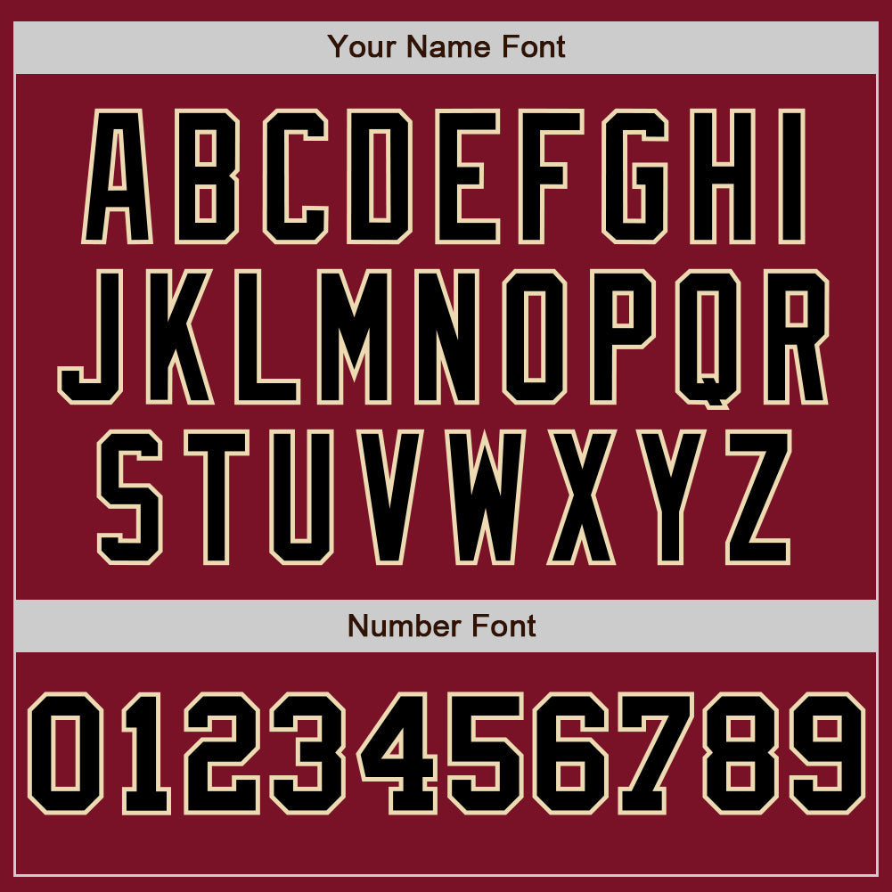 Custom Crimson Cream-Black Pinstripe Authentic Split Fashion Baseball Jersey - Sky-Custom