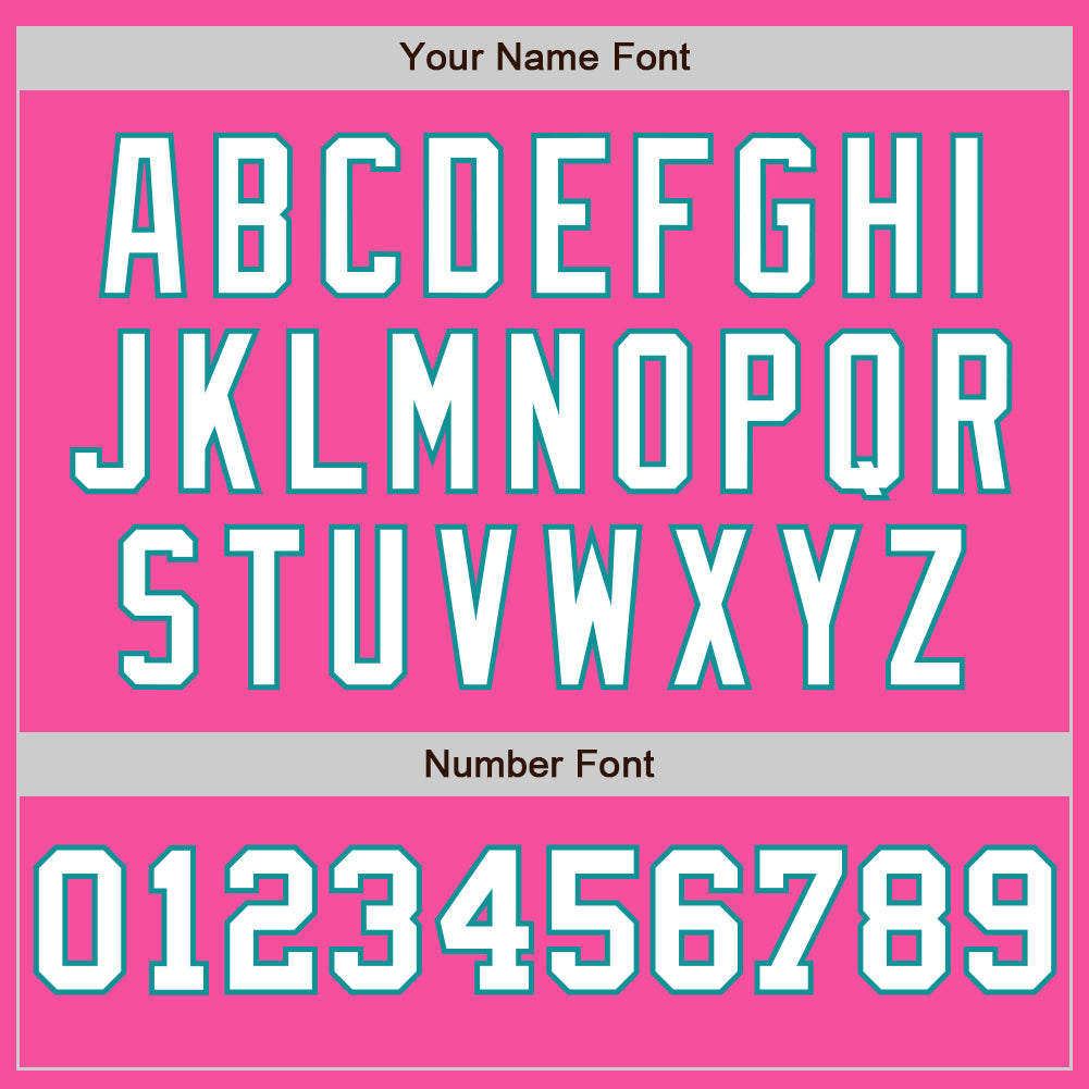 Custom Pink White-Teal Pinstripe Authentic Split Fashion Baseball Jersey - Sky-Custom