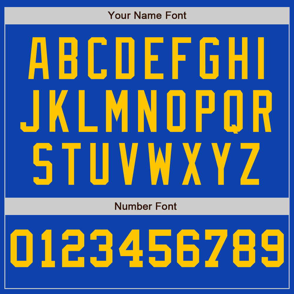 Custom Thunder Blue White-Yellow Pinstripe Authentic Split Fashion Baseball Jersey - Sky-Custom