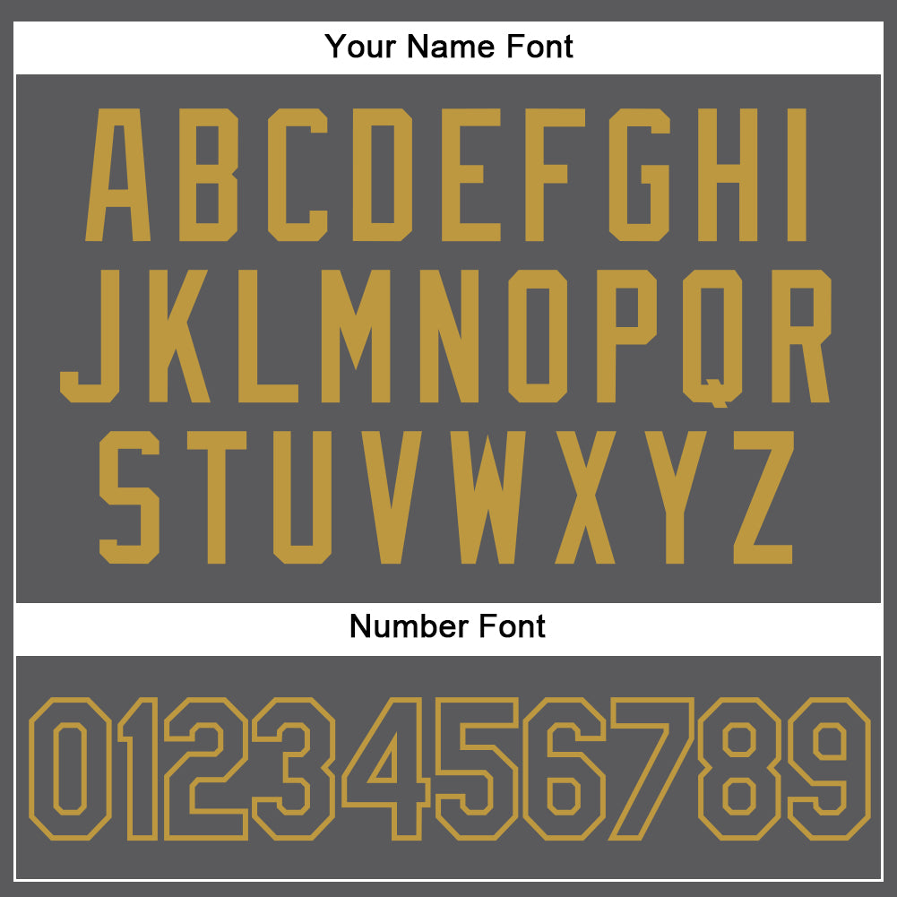 Custom Steel Gray Old Gold Authentic Baseball Jersey - Sky-Custom