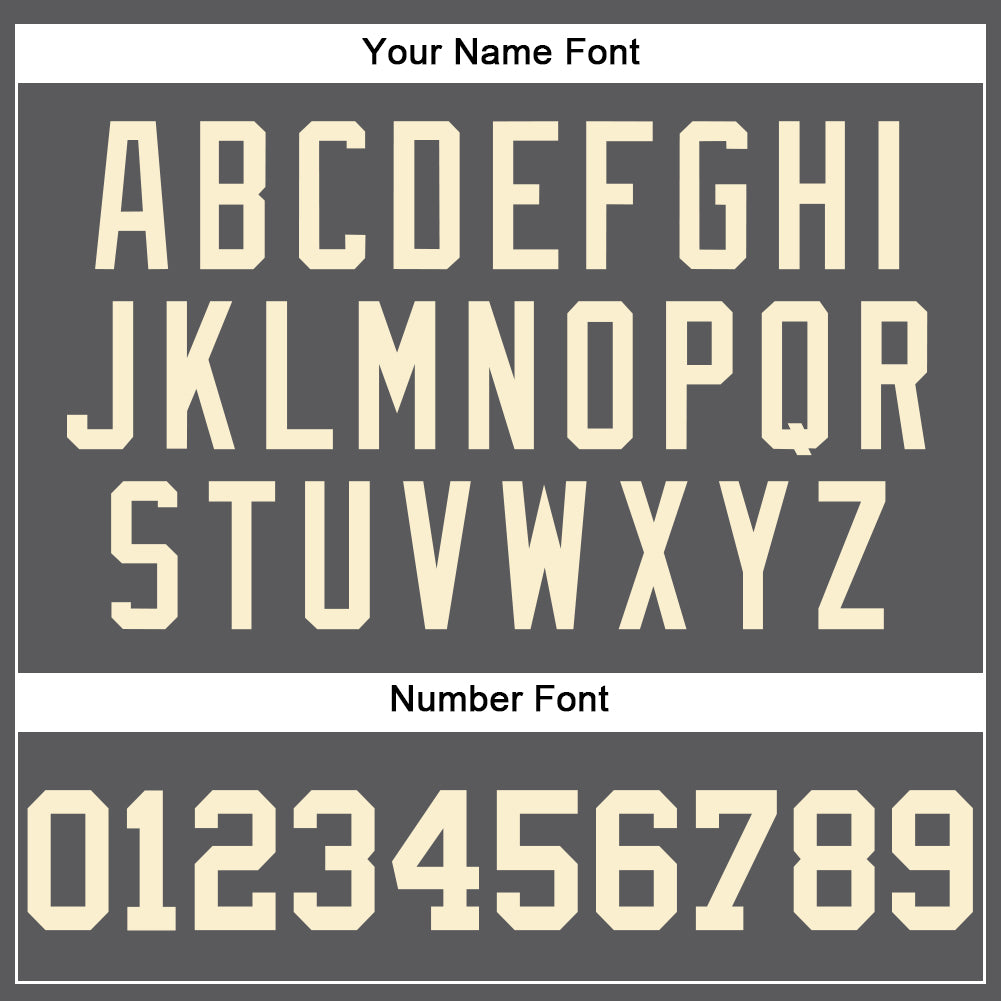 Custom Steel Gray Cream Authentic Baseball Jersey - Sky-Custom